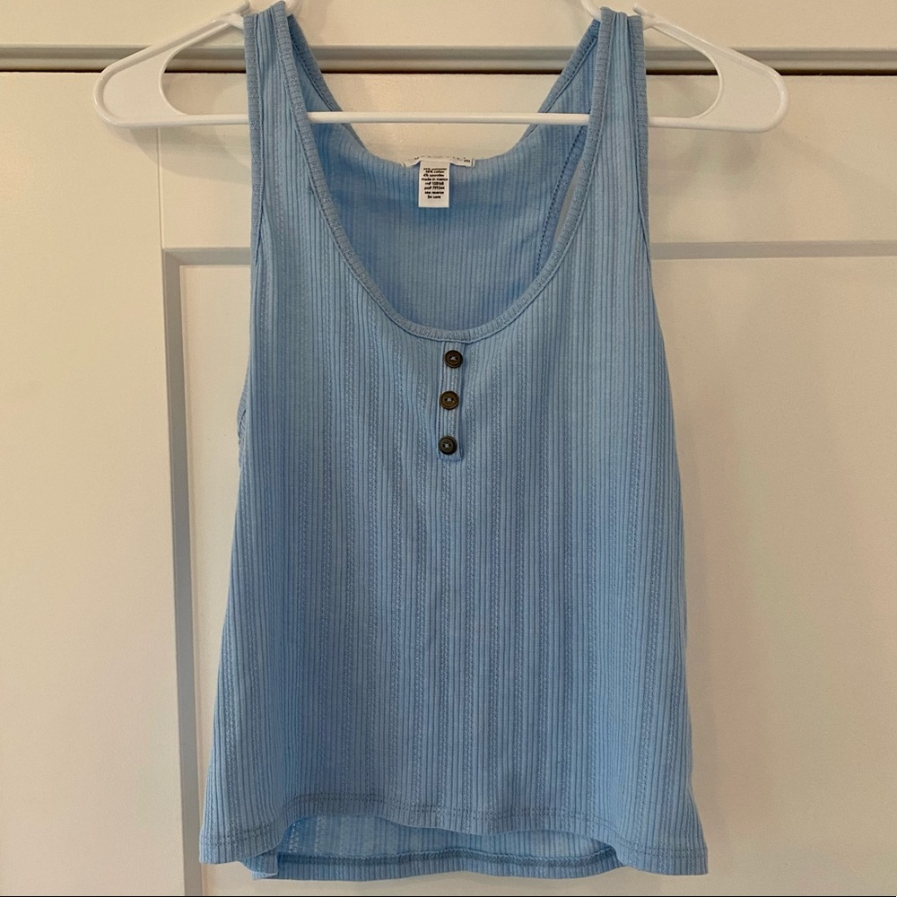Baby Blue Crop Top